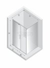 NEW TRENDY Kabina prysznicowa SMART COPPER BRUSHED 1D prostokątna U 110x120x200 szkło czyste 8mm Active Shield 2.0 EXK-7676