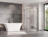 BESCO Kabina prysznicowa z brodzikiem 90x90x190 Zarya Chrom 90 + brodzik Axim 90 ZC-AX-90-190