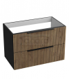 LAVITA Szafka wisząca Oklahoma Wood Black 800