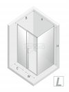NEW TRENDY - Kabina prostokątna prysznicowa drzwi przesuwne 100x90x200 PRIME BLACK PL PRODUKCJA