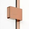 NEW TRENDY Kabina prysznicowa EVENTA COPPER SHINE WALK-IN U 70x200 szkło czyste 8mm Active Shield 2.0  EXK-6520