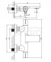 CERSANIT - Bateria wannowo-natryskowa termostatyczna ścienna VIRGO chrom  S951-561