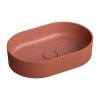 OMNIRES Komplet wanna 160cm z umywalką 55x36 kompozyt OVO M+ terracotta (TE)