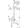 TRES THERM-BOX Zestaw baterii termostatycznej podtynkowej 2-drożnej Therm-box prysznicowej-28325002NM