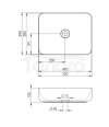 ELITA Umywalka nablatowa NOMIA ANTHRACITE MATT 145294/RE040500056010