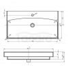 ELITA Umywalka ceramiczna 82.3x8x43.5 LUNA 81 145076