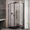 BESCO Kabina prysznicowa 90x90x190 Zarya Black ZPB-90-190-C