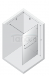 NEW TRENDY  Kabina prysznicowa AVEXA COPPER BRUSHED walk-in U 150x200 szkło czyste 8mm Active Shield 2.0  EXK-7174