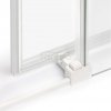 NEW TRENDY Drzwi wnękowe prysznicowe przesuwne PRIME WHITE 140x200 D-0408A/D-0409A