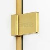 NEW TRENDY - Kabina prysznicowa prostokątna AVEXA GOLD BRUSHED EXK-1748/49 Złote Profile 90x110x200