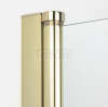 NEW TRENDY Kabina prysznicowa New Soleo Light Gold 80x80, pięciokątna, drzwi pojedyncze  K-1663