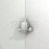 NEW-TRENDY drzwi prysznicowe wnękowe pojedyńcze ze ścianką REFLEXA PLUS Rozmiary 110-170cm