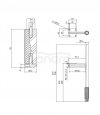 CERSANIT - Noga meblowa larga srebrna 2 szt  S599-0152