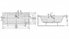 SANPLAST - Free Line WPdo/FREE 80x180+STW wanna akrylowa prostokątny 1800 x 800 mm biała EW z dwustronnym oparciem ze stelażem STW beSMART