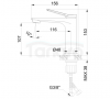 INVENA BATERIA UMYWALKOWA ALONIA INVENA TREND, CZARNY POŁYSK BU-70-004-V