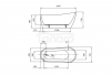 CERSANIT - Wanna wolnostojąca owalna ZEN 167x72  S301-302