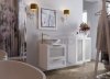 KROFAM - Lustro CHIC 60x80cm, biały satyna CH2 6095-0/43Z-W