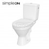 MITO - WC kompakt 698 CERSANIA II SIMPLEON 010 + deska duroplastowa wolnoopadająca z łatwym wypinaniem  K11-2339