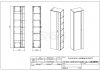 COMAD - Szafka CAPRI OAK 803 wysoka z lustrem 45 1D - Dąb Craft Złoty  DSM-do samodzielnego montażu