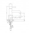 OMNIRES Bateria umywalkowa nikiel Y1210NNI