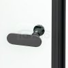 NEW TRENDY Drzwi wnękowe prysznicowe otwierane na zewnątrz i do wewnątrz NEW SOLEO BLACK 90X195 D-0241A