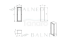 BALNEO Schowek na szczotkę WC Balneo Wall Box Brush L White Glass lewy do wbudowania w ścianę ze stali nierdzewnej biały