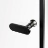 NEW TRENDY Drzwi wnękowe prysznicowe podwójne otwierane NEW SOLEO BLACK 80x195 D-0214A