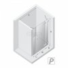NEW TRENDY Drzwi wnękowe EVENTA BLACK CHROME PLUS 1D P 150x200 szkło czyste 8mm Active Shield 2.0 EXK-6142