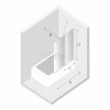 NEW TRENDY Parawan nawannowy Smart 100x150, dwuelementowy, wspornik skośny EXK-4096-WU