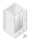 NEW TRENDY Drzwi prysznicowe wnękowe AVEXA WHITE 90x200 EXK-2689/2690