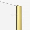 NEW TRENDY Kabina prysznicowa walk in Smart Light Gold, przesuwna, wspornik skośny 150x200 EXK-4300-WU
