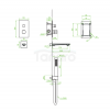 LAVEO Tores - bateria wannowa podtynkowa z zestawem natryskowym BVT_011P