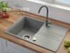 TEKNOVEN ASPIRO 2 zlew granitowy 71x50 cm szary
