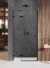 NEW TRENDY - Drzwi wnękowe prysznicowe AVEXA BLACK 80cm EXK-1546/47 