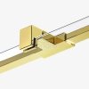 NEW TRENDY Kabina prysznicowa podwójne drzwi uchylne AVEXA GOLD SHINE Linia Platinium 120x120x200 EXK-1707