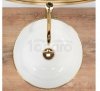 REA - Umywalka Ceramiczna Nablatowa STELLA White Gold Edge 
