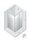 NEW TRENDY Kabina prysznicowa Avexa 100x80x200, pojedyncze drzwi szkło 6mm z powłoką ACTIVE SHIELD EXK-1481/EXK-1482