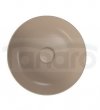 CERSANIT - Umywalka nablatowa LARGA okrągła brązowy mat (40x40)  K677-046
