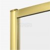 NEW TRENDY Kabina prysznicowa drzwi podwójne przesuwne PRIME LIGHT GOLD 100x90x200 K-1194