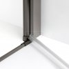 NEW TRENDY Kabina prysznicowa New Soleo Gunmetal Brushed, pięciokątna, drzwi podwójne 80x80 K-1711
