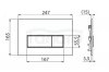 AQUAFORM - Przycisk uruchamiający OPTIMA RECTANGLE do sytemu podtynkowego WC czarny matowy  AQ.501-30211