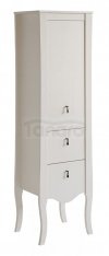 COMAD - Szafka ELISABETH 800 wysoka 45 1D/2S - Biały Transparentny  DSM-do samodzielnego montażu