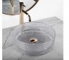 REA - Umywalka nablatowa CRISTAL 35 Grey