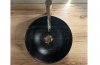 REA - Umywalka nablatowa STELLA Black Marble Brush
