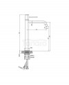 LAVITA Bateria umywalkowa wysoka Orion Chrome
