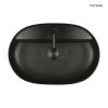 Oltens Hamnes Thin umywalka 62x42 cm nablatowa owalna czarny mat 41314300