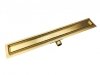 AQUALine - Odpływ liniowy posadzkowy złoty/gold 2w1 pod płytkę 50cm L04GL