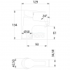 INVENA - Bateria umywalkowa BRALOS czarna BU-07-004-A
