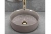 REA - Umywalka nablatowa SAMI Beige Shiny
