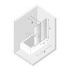 NEW TRENDY Parawan nawannowy przesuwny SMART 140x150 EXK-4100